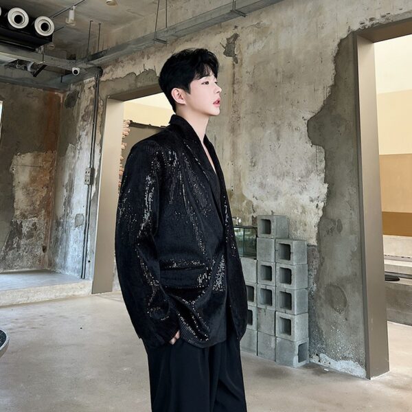 Cai Xukun's same sequined jacket - Image 3