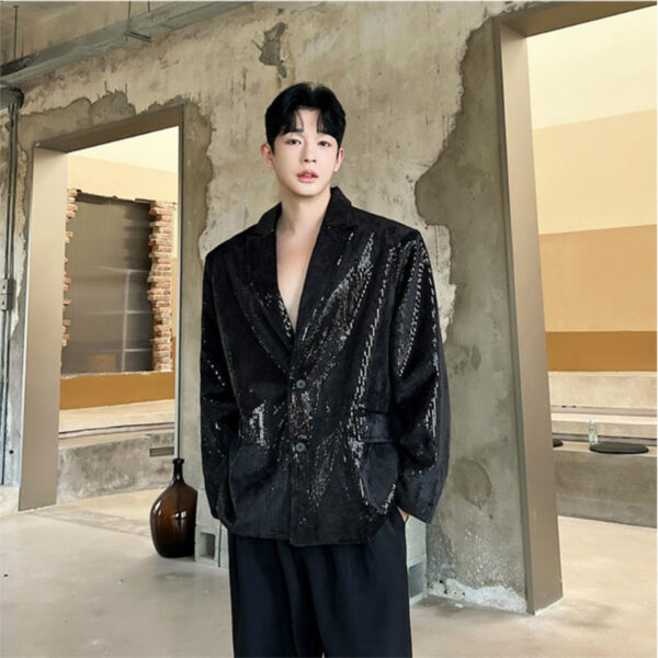 Cai Xukun's same sequined jacket - Image 4